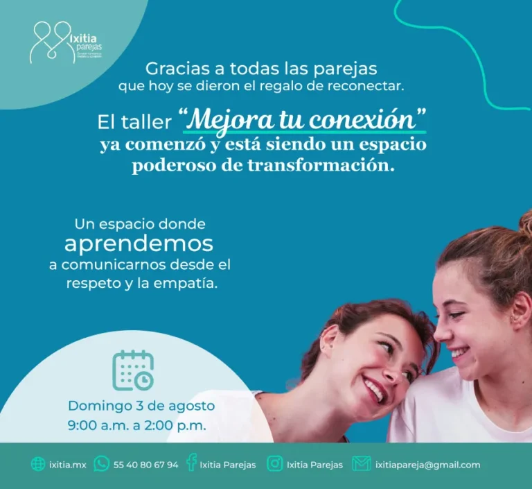 Ejemplo Pop Up Talleres y cursos | Ixitia Parejas